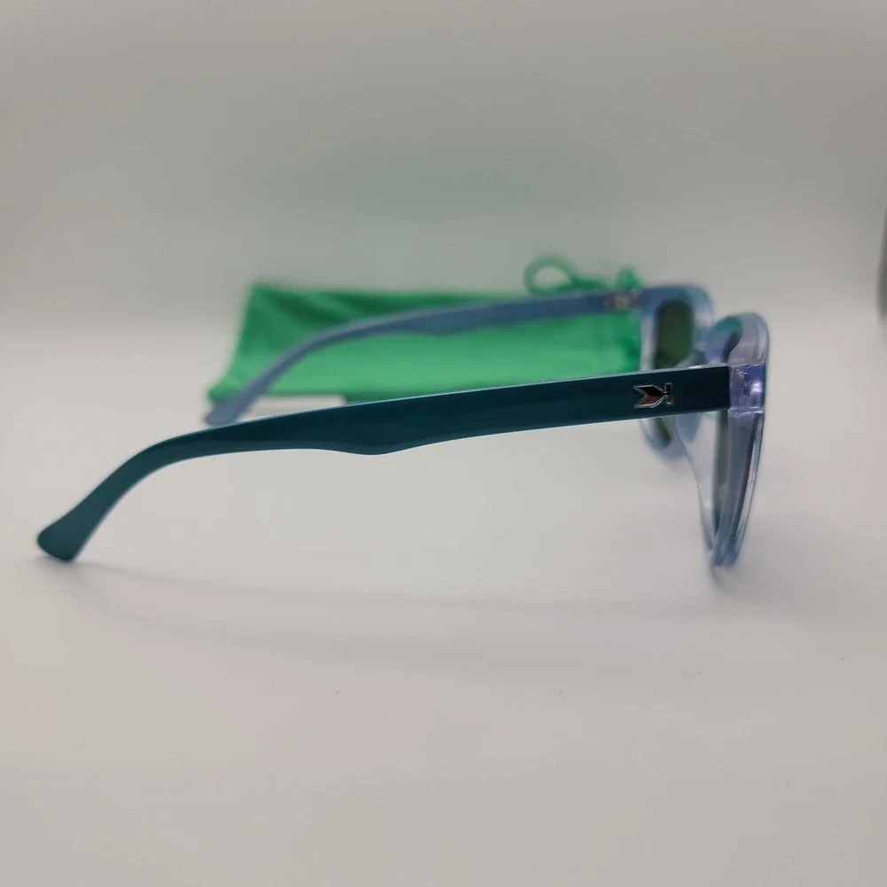 Knockaround Paso Robles Sunglasses‎ Blue Square Purple Mirror Lens Unisex